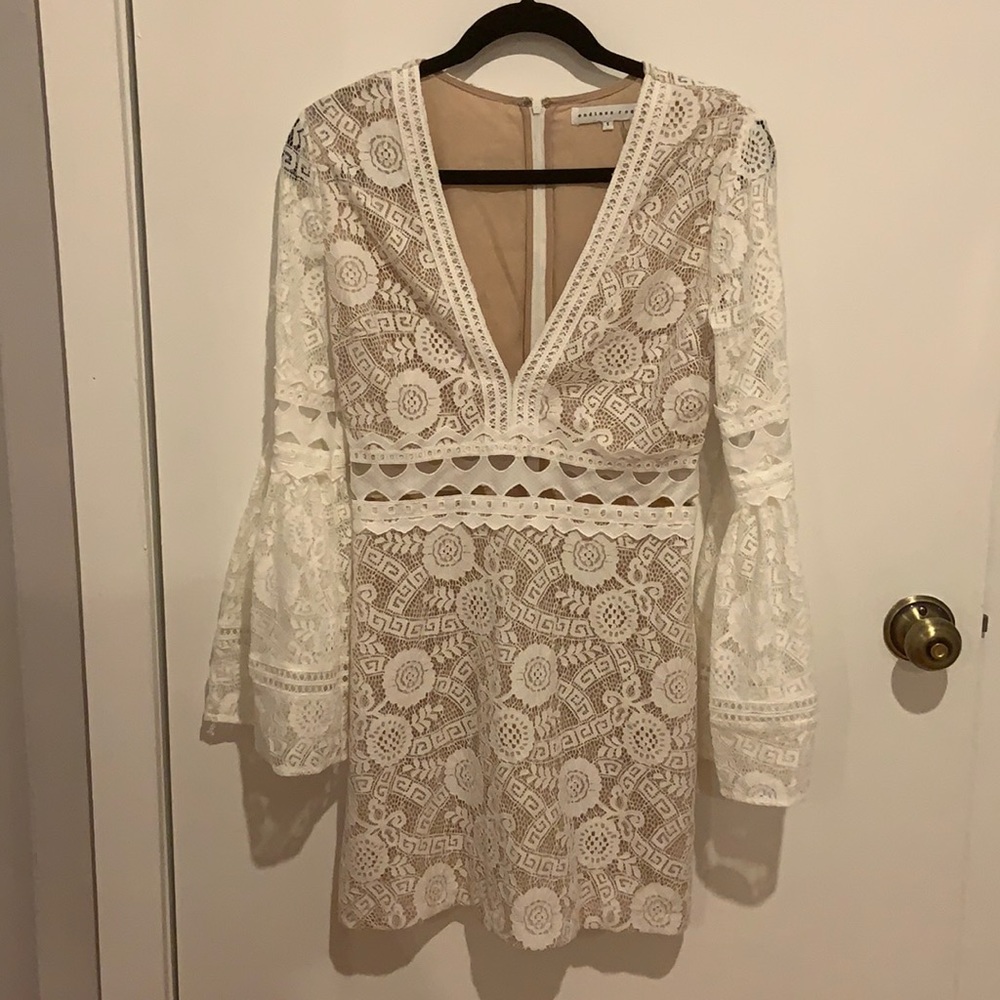 White Endless Rose Mini Dress size small